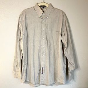 Tommy Hilfiger Striped Button Down Shirt - Large